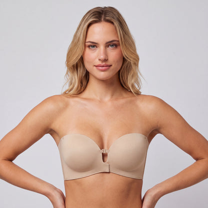 ComfyGrip Strapless Front Closure Bra