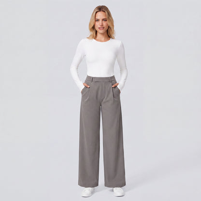 EverFlex Pro High-Waist Straight Leg Trousers